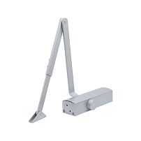 БУЛАТ Доводчик дверной PROFI  ДД 802/3 А-S (40-90 кг) серебро, морозостойкий(10)  