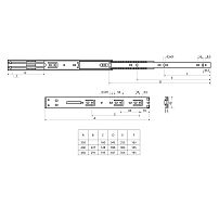 StahlBuro направляющие шариковые с доводчиком (2 шт.) 45-350 /14"/ черный (20) StahlBuro направляющие шариковые с доводчиком (2 шт.) 45-350 /14"/ черный (20)