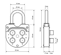 СТАНДАРТ ВС2-6К кодовый d=8мм Замок навесной (60) СТАНДАРТ ВС2-6К кодовый d=8мм Замок навесной (60)