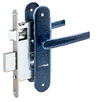 Птимаш ЗВ9-4.08 синий муар Замок врезной с/руч (10) Птимаш ЗВ9-4.08 синий муар Замок врезной с/руч (10)