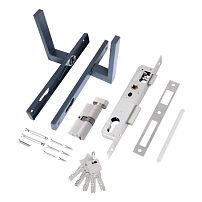 СТАНДАРТ 8520.02.7016 серый антрацит, ключ-вертушка  Замок врезной с/руч  (20)