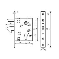 БУЛАТ ЗВ4-1К.50.72.25.04 хром 50мм под ц/м, м/о 72 мм Замок врезной ДЛЯ ОТКАТНЫХ ВОРОТ б/руч (20) БУЛАТ ЗВ4-1К.50.72.25.04 хром 50мм под ц/м, м/о 72 мм Замок врезной ДЛЯ ОТКАТНЫХ ВОРОТ б/руч (20)