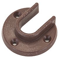 Soller штангодержатель пласт.коричневый для дерев.штанги (10!!!)