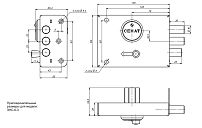 Сенат ЗНС-6-3 3кл б/о 549 Замок накладной тяж (4)