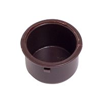 РФ Заглушка-стаканчик Ф 25 коричневая (2000,100!!!) 