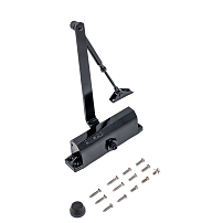 NOTEDO Доводчик дверной  DC-090 BLACK до 130 кг черный. (10)