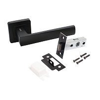 АЛЛЮР АРТ "КОЛОМБО" BL+L45-8 BL (23150/S45) матовый черный Комплект ручка и защелка (20) АЛЛЮР АРТ "КОЛОМБО" BL+L45-8 BL (23150/S45) матовый черный Комплект ручка и защелка (20)