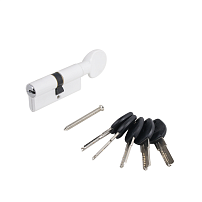 АЛЛЮР HD FG 70-5К WHITE белый перф.кл/верт Цилиндровый механизм (50,10)