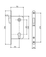 RENZ Magn 85 С хром блест. без ЦМ Замок врезной магнитный б/руч (60) RENZ Magn 85 С хром блест. без ЦМ Замок врезной магнитный б/руч (60)
