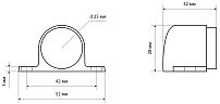 СТАНДАРТ 8501 SN пушка мат.никель ограничитель дверной ЕВРОПАКЕТ (300,50)