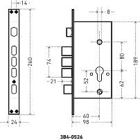 АЛЛЮР ЗВ4-0526 GP-R золото без ц/м с/руч Замок врезной тяж (12) АЛЛЮР ЗВ4-0526 GP-R золото без ц/м с/руч Замок врезной тяж (12)