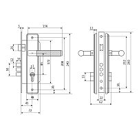 БУЛАТ ЗВ4-3.02.06 ФЕРОНА итал.матовое золото 5 перф.кл. Замок врезной с/руч (12) БУЛАТ ЗВ4-3.02.06 ФЕРОНА итал.матовое золото 5 перф.кл. Замок врезной с/руч (12)