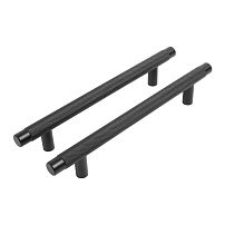 StahlBuro AP2308-128 2шт., BL матовый черный. Ручка-скоба мебельная (15, 150) StahlBuro AP2308-128 2шт., BL матовый черный. Ручка-скоба мебельная (15, 150)