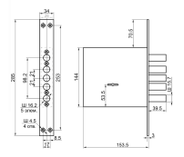 Рязань ЗВ 8-8 К.5/15 б/о "BORDER" 71602 Замок врезной тяж (6)