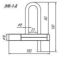 С-Пб ЗНВ-1Д Замок навесной винтовой (60)