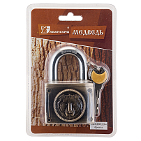 АВАНГАРД ВС2М-60 МЕДВЕДЬ Бронза d11,5мм Замок навесной (36,6) АВАНГАРД ВС2М-60 МЕДВЕДЬ Бронза d11,5мм Замок навесной (36,6)