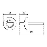 Поворотник БУЛАТ НДФ 03.04 хром, квадрат 8х8 мм (10,100) Поворотник БУЛАТ НДФ 03.04 хром, квадрат 8х8 мм (10,100)