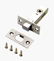 Задвижка RENZ L-BK 45 SN никель матовый 6 мм без ручек (100,20) Задвижка RENZ L-BK 45 SN никель матовый 6 мм без ручек (100,20)