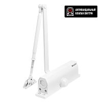 БУЛАТ Доводчик дверной ULTIMATE (УЛЬТИМЕЙТ) ДД-180 A-W (110-180 кг) белый, морозостойкий(10) 