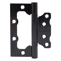 АЛЛЮР 100х75 2BB BL БЛИСТЕР 2,5мм матовый черный Петля накладная без врезки 2 шт (50,25)