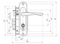 Д-град Зенит ЗВ7-60-01 медь Замок врезной с/руч (15) Д-град Зенит ЗВ7-60-01 медь Замок врезной с/руч (15)