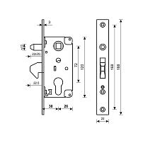 БУЛАТ ЗВ4-1К.30.72.22.04 хром 30мм под ц/м, м/о 72 мм Замок врезной ДЛЯ ОТКАТНЫХ ВОРОТ б/руч (20) БУЛАТ ЗВ4-1К.30.72.22.04 хром 30мм под ц/м, м/о 72 мм Замок врезной ДЛЯ ОТКАТНЫХ ВОРОТ б/руч (20)