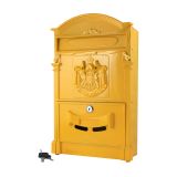 Ящик почтовый АЛЛЮР №4010 желтый (5)