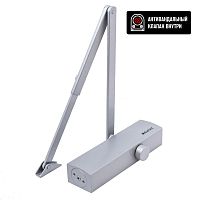 БУЛАТ Доводчик дверной PROFI ДД 812/5 С-S (25-120 кг) серебро (10) 