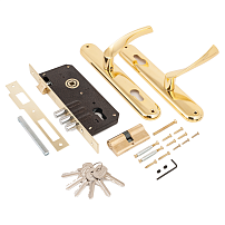 АЛЛЮР 0203 GP латунь Замок врезной с/руч (10) АЛЛЮР 0203 GP латунь Замок врезной с/руч (10)