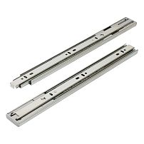 StahlBuro направляющие шариковые с доводчиком (2 шт.) 35-350 /14"/ хром (20)