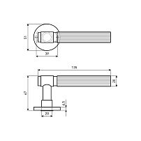 ALLUR ART COLLECTION "PARADISO" SC (5290) мат.хром Комплект ручек (20)