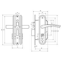 Омега Д-град ЗВ7.02 золото-лак м/о 55 Замок врезной с/руч (10) Омега Д-град ЗВ7.02 золото-лак м/о 55 Замок врезной с/руч (10)