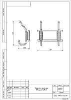 Кунгур пластм. 2-х крючковый снежно-белый крючок-вешалка (40)