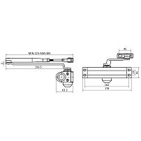 СТАНДАРТ Доводчик дверной MAX ДД 162/3-4 А-B (до 120 кг) черный RAL9005, морозостойкий(10) СТАНДАРТ Доводчик дверной MAX ДД 162/3-4 А-B (до 120 кг) черный RAL9005, морозостойкий(10)