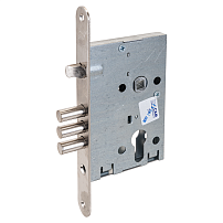 Рязань ЗВ 4-31/55 б/о без ц/м 78919 ( корпус) скруг.планка Замок врезной тяж. (25) Рязань ЗВ 4-31/55 б/о без ц/м 78919 ( корпус) скруг.планка Замок врезной тяж. (25)