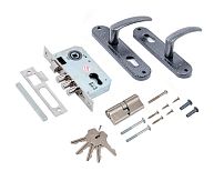 Д-град Зенит ЗВ7-60.1-02 серебро Замок врезной с/руч (15) Д-град Зенит ЗВ7-60.1-02 серебро Замок врезной с/руч (15)