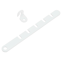 Ограничитель открывания окна Кунгур полимер белый (металл.) (100,10!!!) 