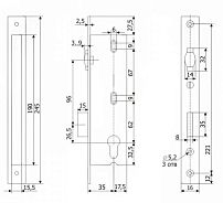 Гардиан PROFI (ПРОФИ) 35.11Р.16 б/о без ц/м с/ролик.ЗЩ Замок врезной б/руч (15) Гардиан PROFI (ПРОФИ) 35.11Р.16 б/о без ц/м с/ролик.ЗЩ Замок врезной б/руч (15)