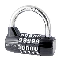 БУЛАТ ВС 655 кодовый черный d=7мм Замок навесной (48,6) БУЛАТ ВС 655 кодовый черный d=7мм Замок навесной (48,6)