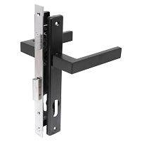 СТАНДАРТ 8520.00.9005 черный, БЕЗ Ц/М Замок врезной с/руч  (20)