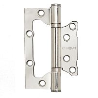 СТАНДАРТ 100х63х2мм 2BB CP хром Петля накладная без врезки 1 шт (100,20)