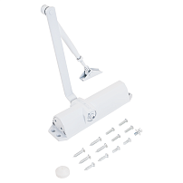 NOTEDO Доводчик дверной  DC-095 легкий характер WHITE до 120кг белый EN3-EN5 (10)