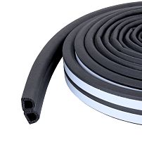 Уплотнитель СТАНДАРТ D 9*8 ПАКЕТ 6 м. (3+3) черный (50)