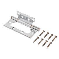 СТАНДАРТ 100х75х2,5мм 2BB CP хром Петля накладная без врезки 1 шт (100,20)