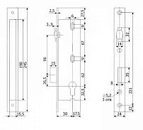 Гардиан PROFI 30.11Р.24 б/о без ц/м с/ролик.ЗЩ Замок врезной б/руч (15)