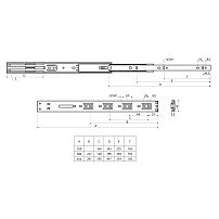 StahlBuro направляющие шариковые с доводчиком (2 шт.) 45-450 /18"/ черный (20) StahlBuro направляющие шариковые с доводчиком (2 шт.) 45-450 /18"/ черный (20)