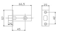RENZ L 5-45 plastic (пластик) C хром Защелка (100,20) RENZ L 5-45 plastic (пластик) C хром Защелка (100,20)