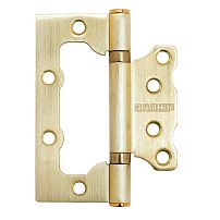 АЛЛЮР 100х75 2BB SBP КОРОБКА 2,5мм мат.латунь Петля накладная без врезки 2 шт (50,10)