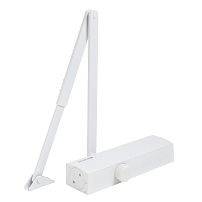 БУЛАТ Доводчик дверной PROFI (ПРОФИ) ДД 802/5 B-W (25-120 кг) белый, морозостойкий (10) 