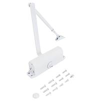 NOTEDO Доводчик дверной DC-120 легкий характер WHITE до 140 кг белый  (10)